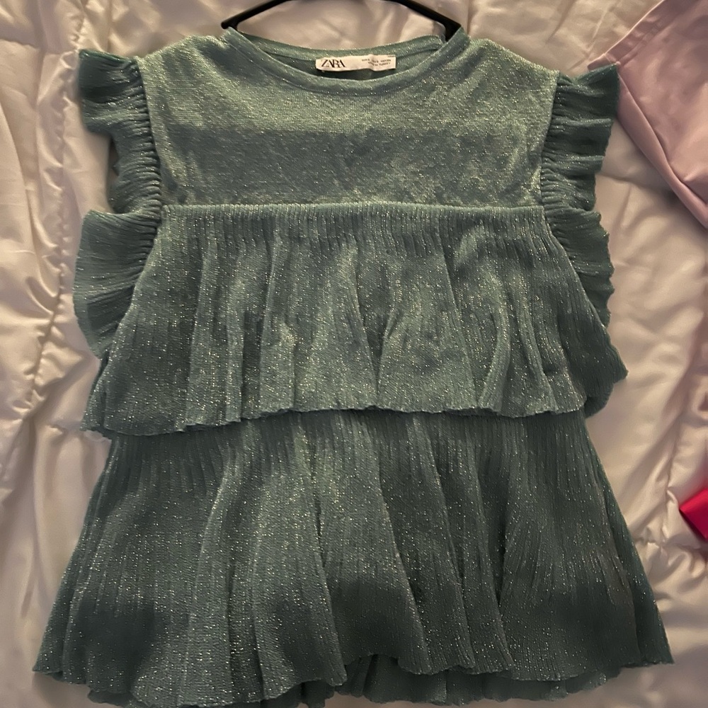 Zara glitter top